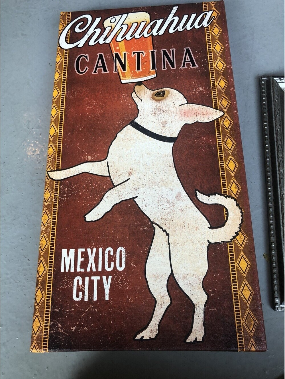 Chihuahua Cantina Art Canvas Wall Decor